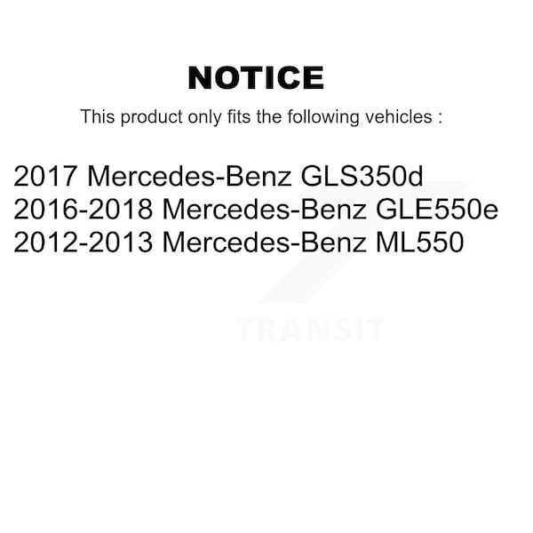 Front Ceramic Disc Brake Pads For Mercedes-Benz ML550 GLE550e GLS350d